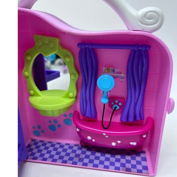 Hasbro Littlest Pet Shop Newborn Nursery Pink Purple Green Pet Salon Grooming‎ - Picture 8 of 8